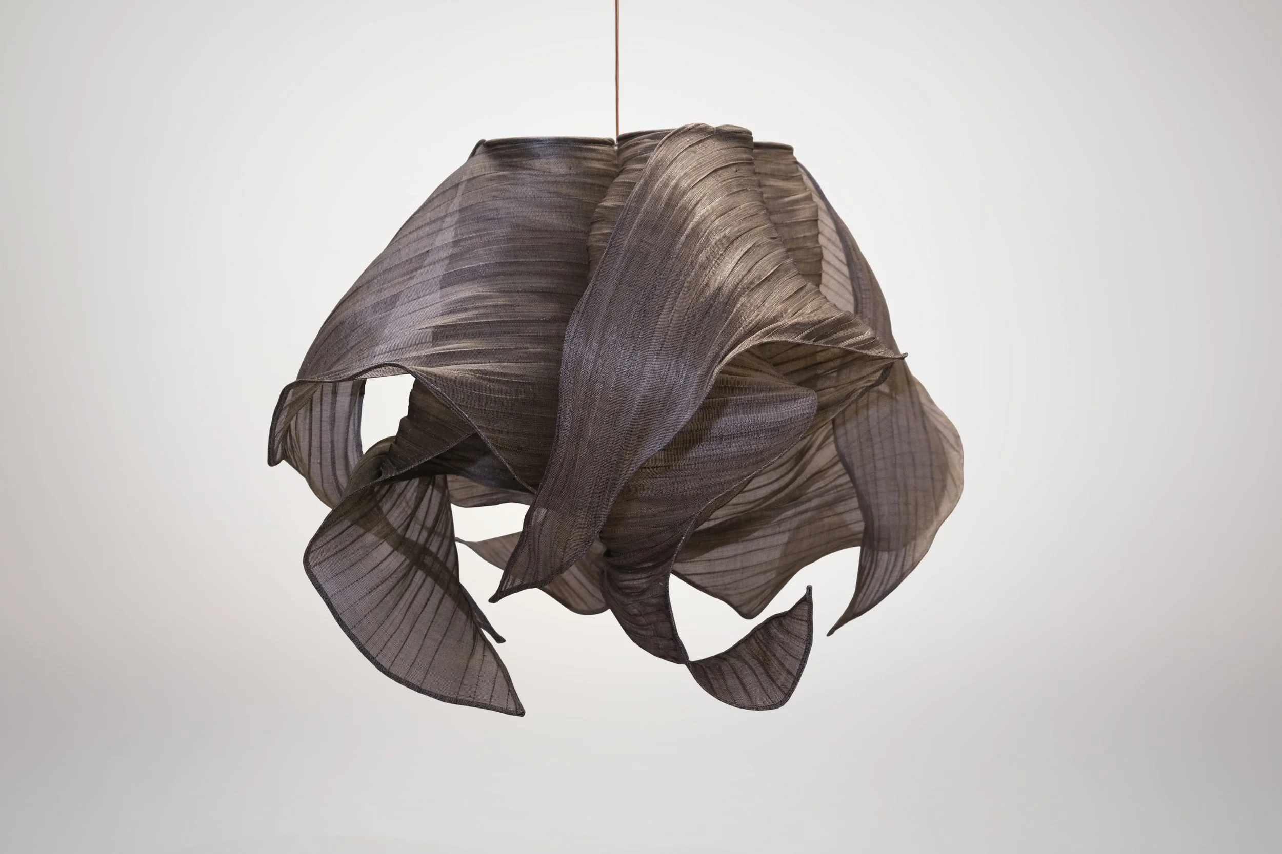 Modern Fabric Pendant Plain Light Nebula 60cm by Studio Mirei